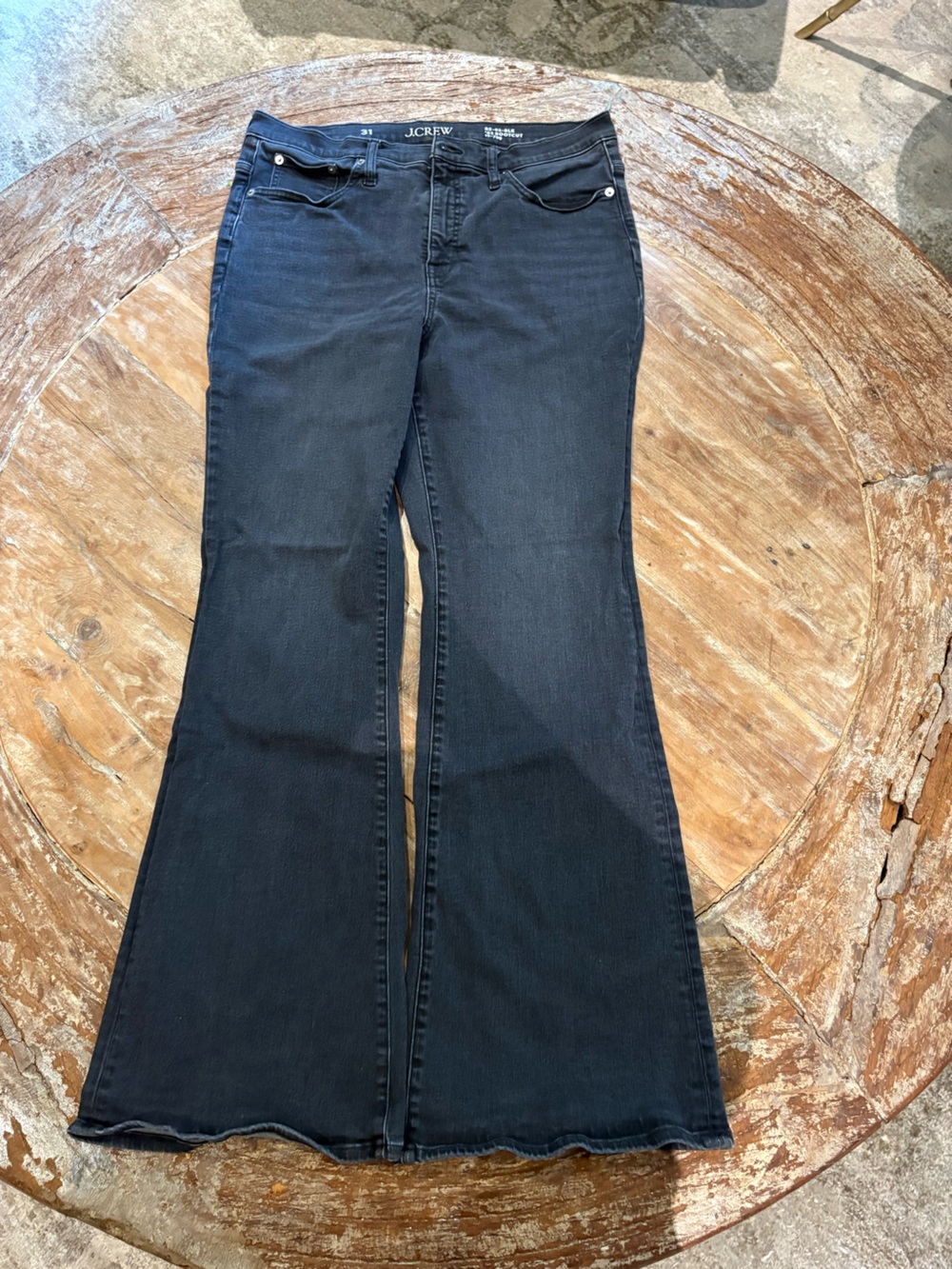 JCrew Black Stretch Bootcut Jeans